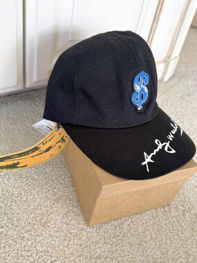 Andy Warhol x CA4LA Embroidered Baseball Cap Black NWT Japan